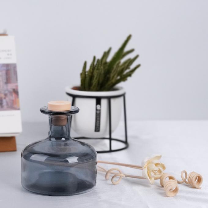 2021 Fancy Round Pot Bellied 100ml 150ml 5oz Reed Diffuser Glass Bottle 2