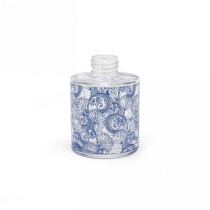 2021 Luxury 100ml 3.4oz Round Reed Diffuser Glass Bottle 0