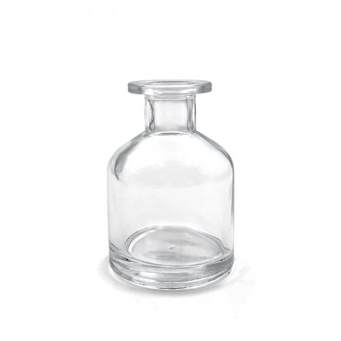 Round Shape Clear 140ml Diffuser Glass Bottle 0