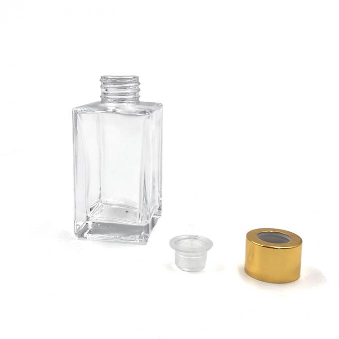 Square Decorative Crystal 115ml Glass Bottle For Reed Diffuser 1