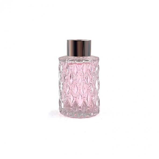 Silver Cap 160ml Diffuser Glass Bottle With Travel Plug 1