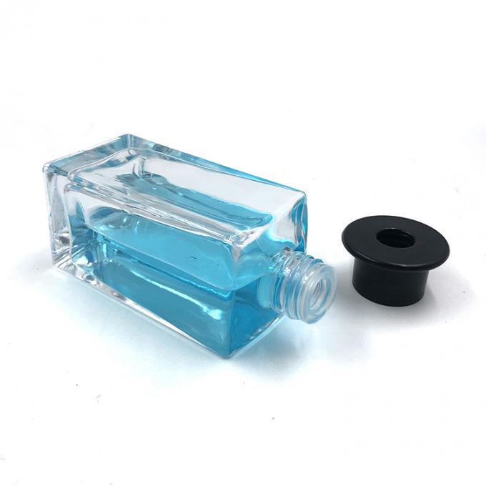 Clear Crystal 8 Ounce 240ml Square Diffuser Bottles 2