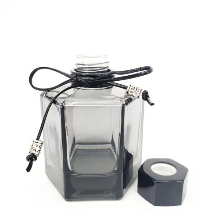 Empty Hexagon Grey 100ml Luxury Diffuser Bottles 0