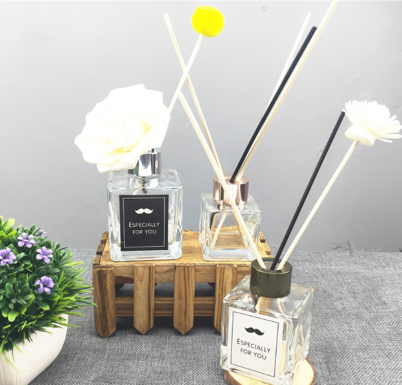 Square Luxury Clear 100ml 81mm Diffuser Glass Bottle 4