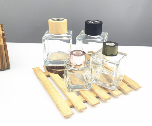 Square Luxury Clear 100ml 81mm Diffuser Glass Bottle 5