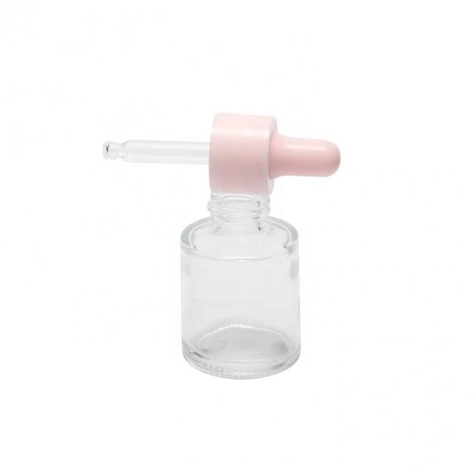 Pink Odm Glass Dropper Bottle Clear Glass Bottle Customised Serum Bottles 1