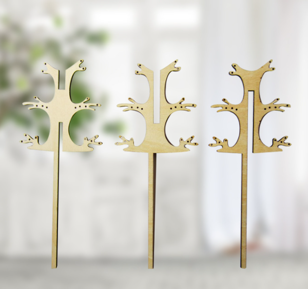 Laser Cutting Tree Shapes Plywood Reed Diffuser Stick For Fragrance Diffuser 2
