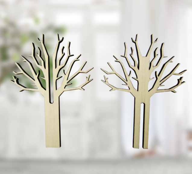 Laser Cutting Tree Shapes Plywood Reed Diffuser Stick For Fragrance Diffuser 4