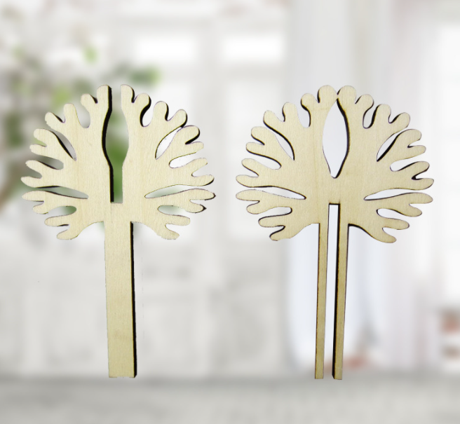 Laser Cutting Tree Shapes Plywood Reed Diffuser Stick For Fragrance Diffuser 5
