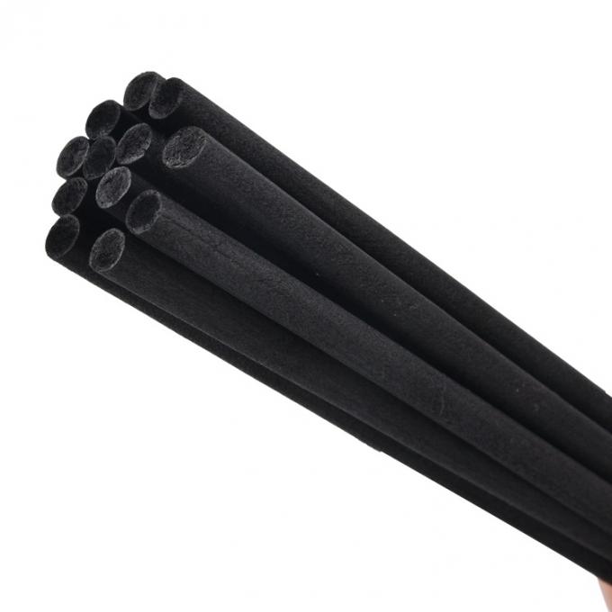 Black 4mm X 25cm Rattan Decorative Oil Diffuser Fibre Reed Sticks 2