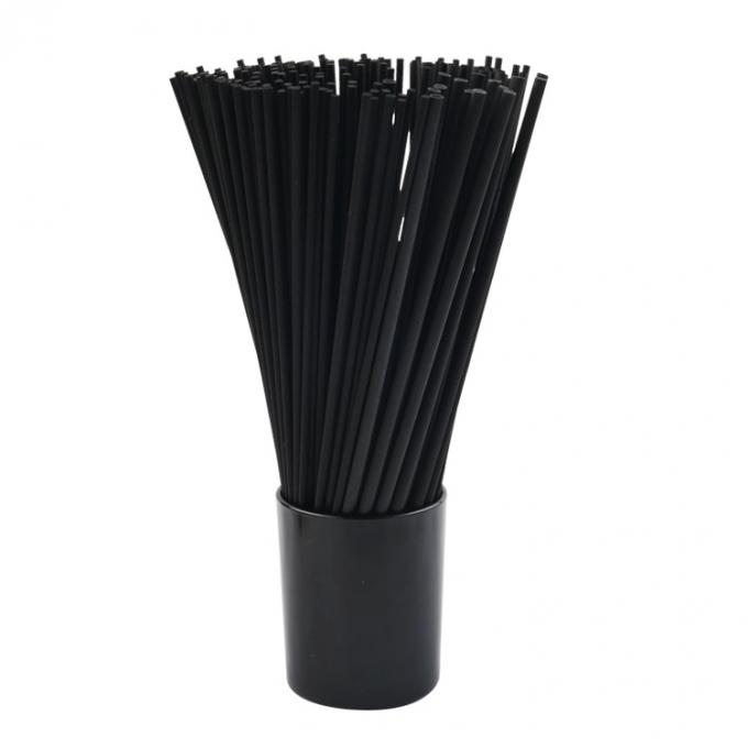 Black 4mm X 25cm Rattan Decorative Oil Diffuser Fibre Reed Sticks 4
