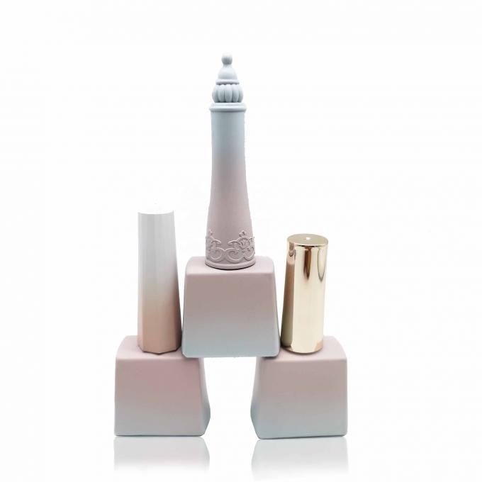 Fancy Gradient Pink Color 15ml TDS Empty Gel Nail Polish Bottles 1