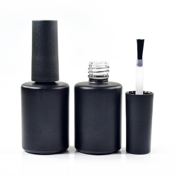 7ml 9ml 11ml Unique Empty Nail Polish Bottles With Black Cap 0