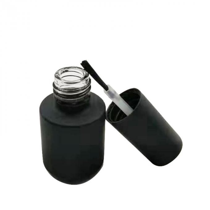 15ML BLACK COLOR EMPTY UV GEL NAIL POLISH GLASS JARS GLASS COSMETIC BOTTLES 2