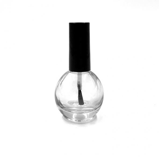 10ML CLEAR COLOR EMPTY ROUND SHAPE NAIL POLISH GLASS JARS GLASS BOTTLES 2