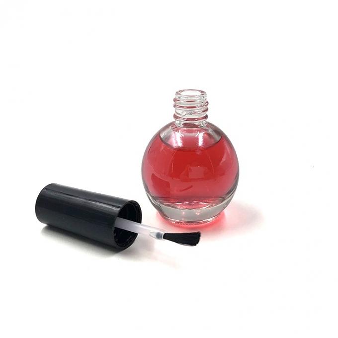 10ML CLEAR COLOR EMPTY ROUND SHAPE NAIL POLISH GLASS JARS GLASS BOTTLES 3