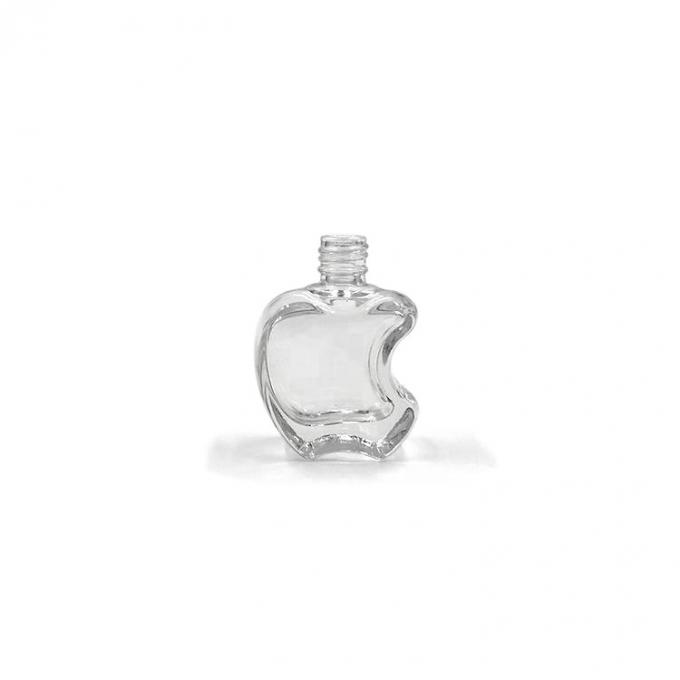 Clear Apple Shape 10ml Empty Nail Polish Bottles With Brush 0