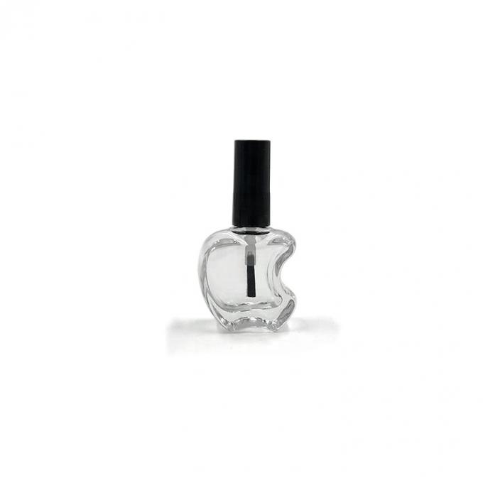 Clear Apple Shape 10ml Empty Nail Polish Bottles With Brush 2