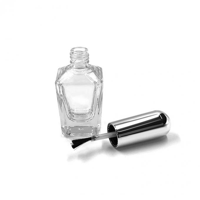 Square Shape 15ml 40g Empty Nail Polish Bottles With Brush 1
