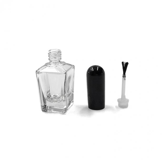 Square Shape 15ml 40g Empty Nail Polish Bottles With Brush 2