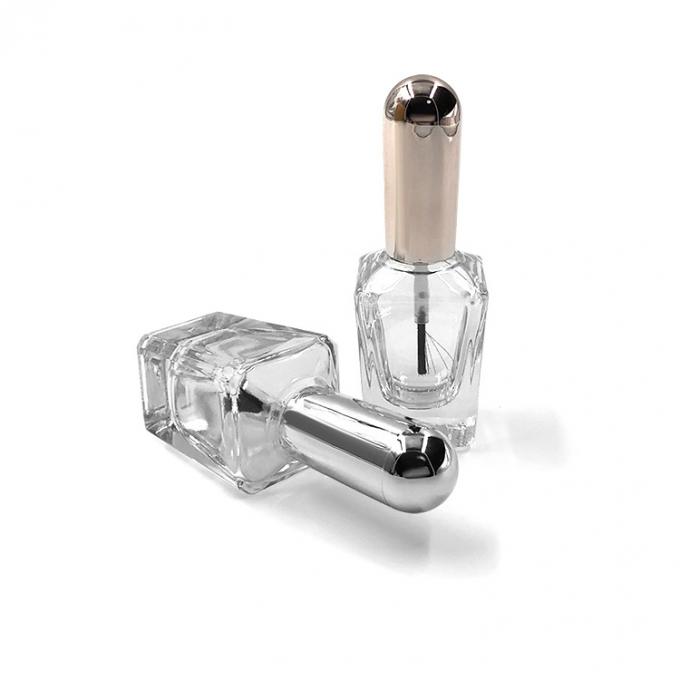 Square Shape 15ml 40g Empty Nail Polish Bottles With Brush 3