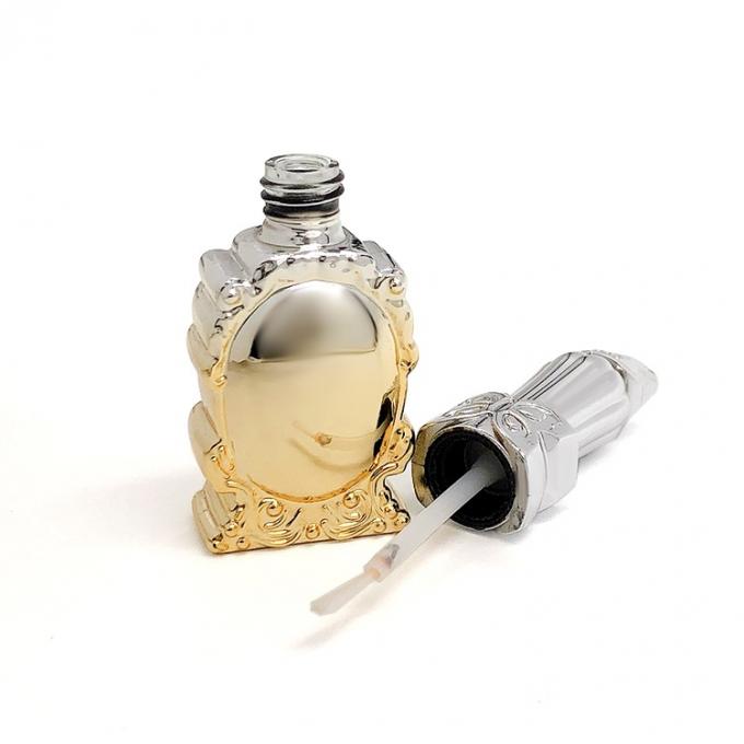 Golden Magic Mirror Design 15ml Nail Polish Glass Bottle 1