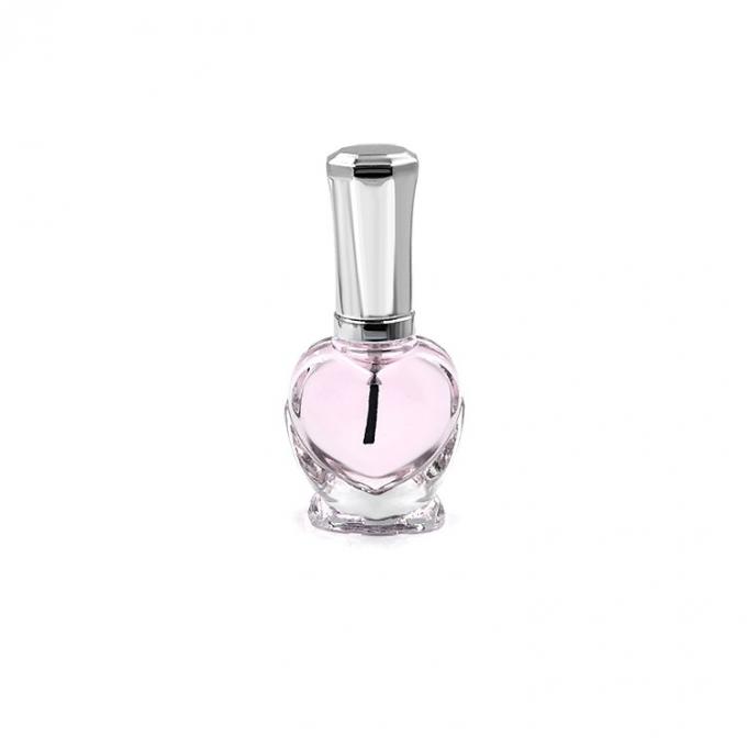 Clear Vintage Heart Shape 10ml Empty Nail Polish Bottles 3