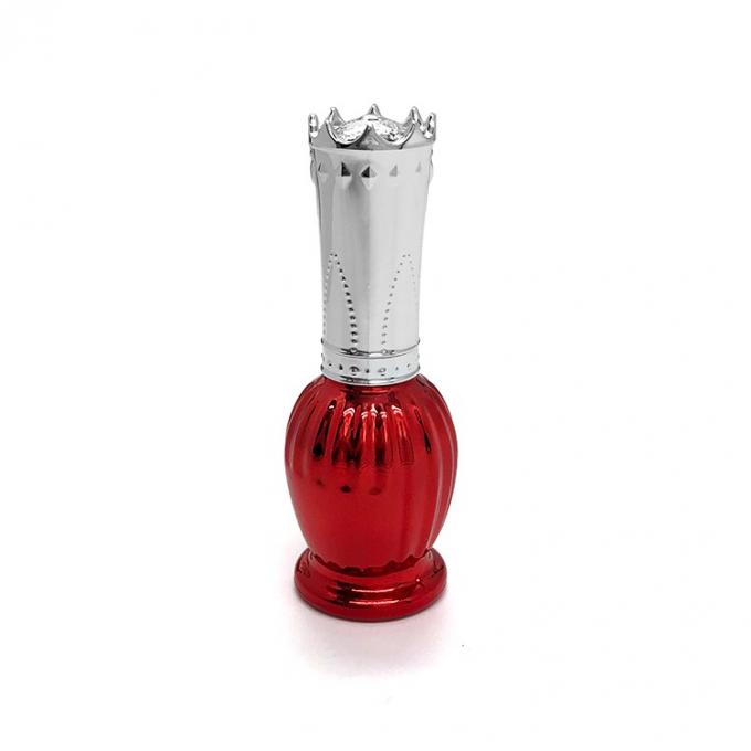 Vertical Stripe Red Plating 12ml Empty Nail Polish Bottles 0