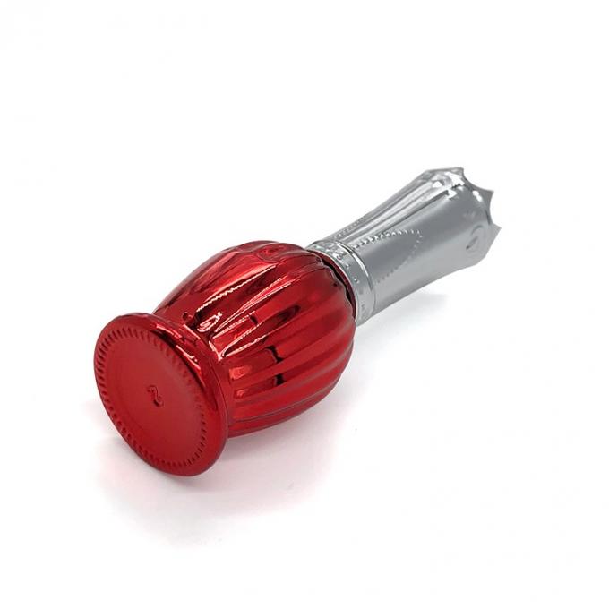 Vertical Stripe Red Plating 12ml Empty Nail Polish Bottles 3