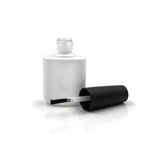 Flat Square 15ml Gel Nail Polish White Bottle 1