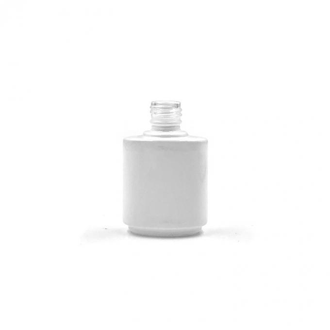 Flat Square 15ml Gel Nail Polish White Bottle 3